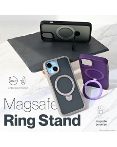 Torbica Magsafe Ring Stand za iPhone 15 Pro Max 6.7 siva - 216980