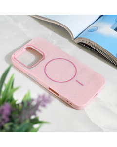 Maska za iPhone 16 Pro 63 Magsafe Sparkle Dust roze - 222584