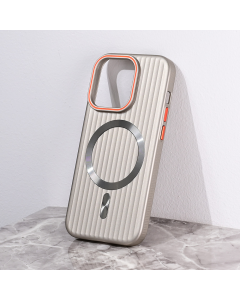 Torbica Magsafe Stripe za iPhone 13 Pro 6.1 siva - 216443