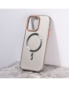 Torbica Magsafe Stripe za iPhone 15 Pro Max 6.7 siva - 216467