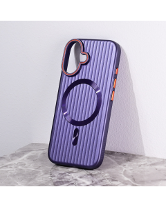 Torbica Magsafe Stripe za iPhone 16 6.1 ljubicasta - 216469