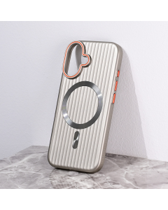 Maska za iPhone 16 6.1 Magsafe Stripe siva - 216471