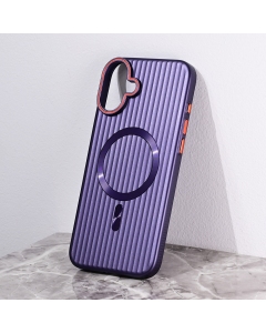 Maska za iPhone 16 Plus 6.7 Magsafe Stripe ljubičasta - 216473