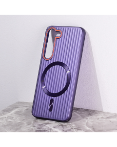 Torbica Magsafe Stripe za Samsung S911B Galaxy S23 ljubicasta - 216517