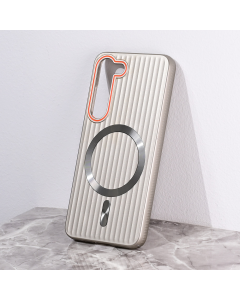 Torbica Magsafe Stripe za Samsung S911B Galaxy S23 siva - 216520