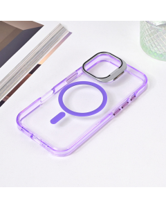Torbica Magsafe transparent za iPhone 16 6.1 ljubicasta - 216541