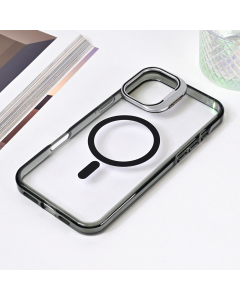 Torbica Magsafe transparent za iPhone 16 Plus 6.7 crna - 216542