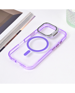 Torbica Magsafe transparent za iPhone 16 Pro 6.3 ljubicasta - 216551