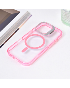 Torbica Magsafe transparent za iPhone 16 Pro 6.3 pink - 216550