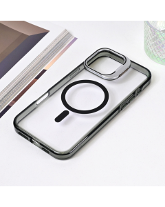 Torbica Magsafe transparent za iPhone 16 Pro Max 6.9 crna - 216552