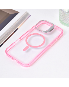 Torbica Magsafe transparent za iPhone 16 Pro Max 6.9 pink - 216555