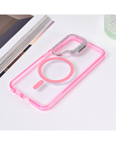 Torbica Magsafe transparent za Samsung S921B Galaxy S24 pink - 216566