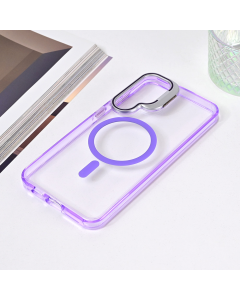 Torbica Magsafe transparent za Samsung S926B Galaxy S24 Plus ljubicasta - 216559