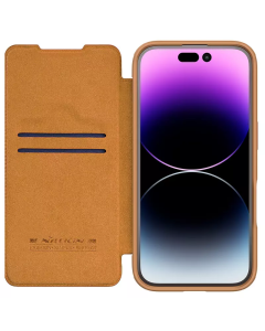Torbica Nillkin Qin Prop za iPhone 16 6.1 braon - 216353