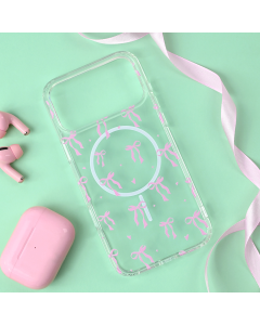 Maska za iPhone 17 Pro Max 69 Cute Bow Print Magsafe - 8020989