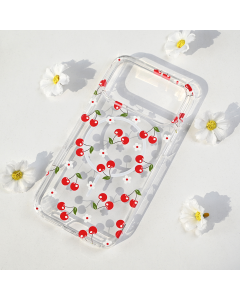 Maska za iPhone 17 Pro Max 69 Cute Cherries Print Magsafe - 8020988