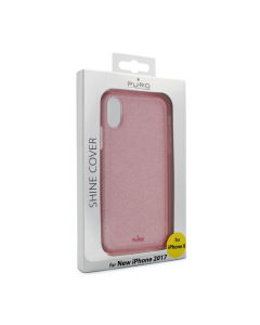 Maska za iPhone X Puro Shine roze - 52684