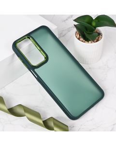 Maska za Samsung A175 Galaxy A17 Shining Camera tamno zelena - 222924