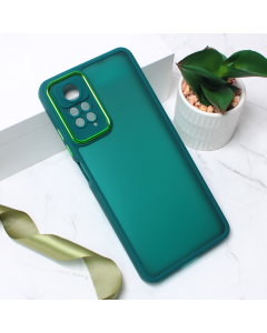 Maska za Xiaomi Redmi Note 11 Pro 4G/5G/Note 12 Pro 4G Shining Camera tamno zelena - 208298-1