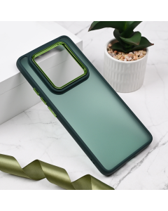 Maska za Xiaomi Redmi Note 14 Pro 5G Shining Camera tamno zelena - 220608