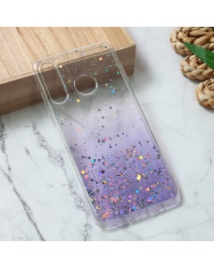 Torbica Silikonska Glitter za Huawei P30 Lite ljubicasta - 213255