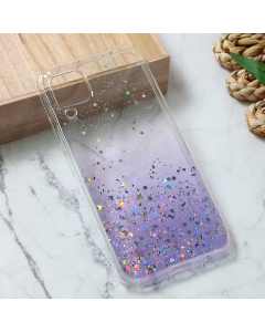 Maska za Huawei P40 Lite Silikonska Glitter ljubičasta - 213256
