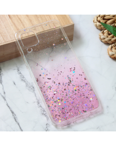 Maska za Huawei P40 Lite Silikonska Glitter roze - 213257