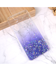 Maska za Samsung Galaxy A35 5G Silikonska Glitter ljubičasta - 214165