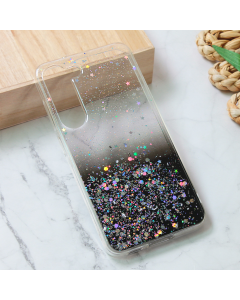 Maska za Samsung Galaxy S23 Silikonska Glitter crna - 213252