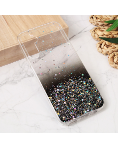 Maska za Samsung Galaxy A14 4G/5G Silikonska Glitter crna - 214077