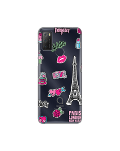 Torbica Silikonska Print Skin za Alcatel 1S 2021/3L 2021/A1 Alpha 21 Love Paris - 8018741