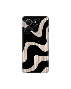 Maska za Honor X7d 4G/400 Smart 5G Black Flow Silikonska Print Skin