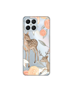 Torbica Silikonska Print Skin za Honor X8 Flower Deer - 8019120