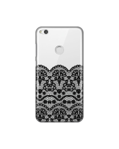 Torbica Silikonska Print Skin Za Huawei Honor 8 Lite/P8 Lite 2017/P9 Lite 2017 Black Lace - 8008362