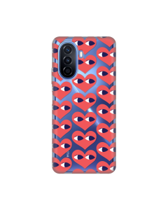 Torbica Silikonska Print Skin za Huawei Nova Y70/Y70 Plus Eye Heart Pattern - 8018934