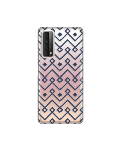 Torbica Silikonska Print Skin za Huawei P Smart 2021 Blue cubes - 8018626