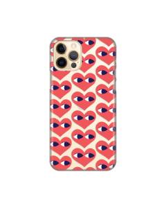 Torbica Silikonska Print Skin za iPhone 12/12 Pro 6.1 Eye Heart Pattern - 8018952