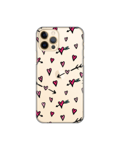 Torbica Silikonska Print Skin za iPhone 12/12 Pro 6.1 Hearts Pattern - 8018954
