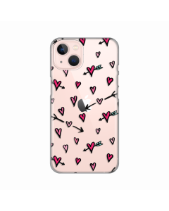 Torbica Silikonska Print Skin za iPhone 13 6.1 Hearts Pattern - 8018866
