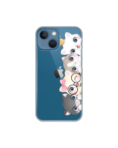 Maska za iPhone 13 Mini 5.4 Cats Silikonska Print Skin - 8019304