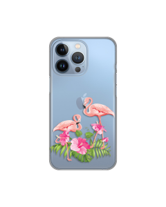 Torbica Silikonska Print Skin za iPhone 13 Pro 6.1 Flamingo - 8018159