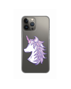 Torbica Silikonska Print Skin za iPhone 13 Pro Max 6.7 Purple Unicorn - 8018168