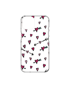Torbica Silikonska Print Skin za iPhone 14 Plus 6.7 Heart Pattern - 8018975