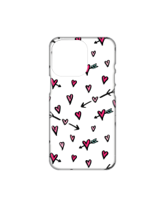 Torbica Silikonska Print Skin za iPhone 14 Pro 6.1 Heart Pattern - 8018981