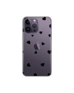 Torbica Silikonska Print Skin za iPhone 14 Pro Max 6.7 Hearts - 8019076