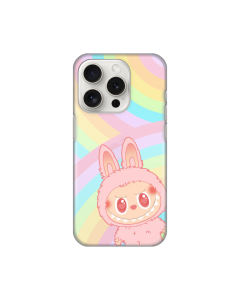 Maska za iPhone 15 Pro 6.1 La Bubu Rainbow Silikonska Print Skin - 8020929