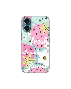 Maska za iPhone 16 6.1 Fresh Silikonska Print Skin Pink - 8020421