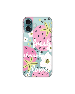 Maska za iPhone 16 Plus 6.7 Fresh Silikonska Print Skin Pink - 8020428