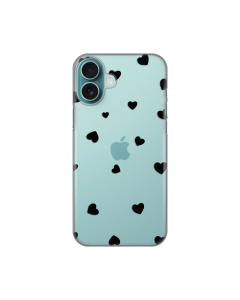 Torbica Silikonska Print Skin za iPhone 16 Plus 6.7 Hearts - 8020429
