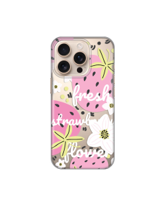 Maska za iPhone 16 Pro 6.3 Fresh Silikonska Print Skin Pink - 8020435